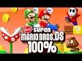 Newer Super Mario Bros. DS - 100% Longplay Full Game Walkthrough No Commentary Gameplay Playthrough
