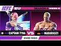 Captain Tyna (Alisa) vs. Madara521 (Geese) Grand Finals - ICFC EU Tekken 7 Season 4 Week 9