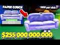 I Got The PAPER GIANT COUCH For 255 BILLION DOLLARS In PAPER BALL SIMULATOR!! (Roblox)