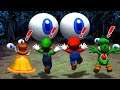 Mario Party 8 Minigames - Mario vs Yoshi vs Luigi vs Daisy