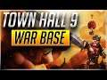 Clash of Clans New BEST! TH9 Base 2021 | Town Hall 9 (TH9) War Base Design With Copy Link