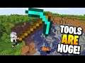 Minecraft but there are Giant Tools...