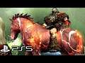 God of War 2 Remastered (PS5) - Barbarian King Boss Fight (4K 60FPS)