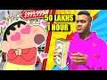 FRANKLIN Give ₹50,00,000 to SHINCHAN TO Spend In *1 Hour* CHALLENGE | SHINCHAN Became Riches Persian