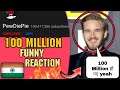 Pewdiepie In Hindi Version || Pewdiepie Crossed 100 Million Subscribers || Funny Hindi Reaction