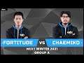 WC3R - NeXT Winter '21 - Group A: [HU] Foritude vs. Chaemiko [HU]