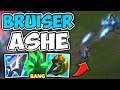 WIN LANE FOR FREE WITH BRUISER ASHE TOP! (ENDLESS SLOWS) - League of Legends
