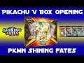 NEW 2021 POKEMON - Shining Fates Pikachu V Unboxing!  4 PACKS, 1 PIKACHU JUMBO, GOOD VIBES