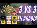 AGE OF EMPIRES IV | 3 VS 3 EN ARABIA CON ABÁSIDAS | JUGANDO CON SUSCRIPTORES #4