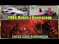 😎Colab Koenigsegg y Ruleta de Halloween(4 skins miticas)- PUBG Mobile