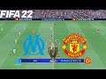 FIFA 22 | Olympique de Marseille vs Manchester United - UEFA Champions League - Full Gameplay