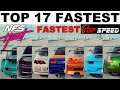 NFS HEAT - Top 17 Fastest Cars