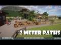 How to build 2 meter thin paths - 2 different methods.