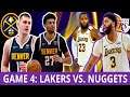 🏀NBA Game 4 Lakers vs Nuggets 2nd Half Only M.O.S Hood Commentary