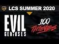 EG vs 100, Game 3 - LCS 2020 Summer Playoffs Loser's Round 1 - Evil Geniuses vs 100 Thieves G3