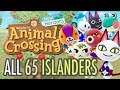 Animal Crossing New Horizons ALL 65 ISLANDERS CONFIRMED So Far
