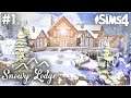 SNOWY LODGE in Die Sims 4 bauen #1 | Gemütliches Winter Ferien Haus mit allen Packs und CC