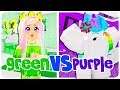 Using Only ONE COLOR WE HATE in Adopt Me... BUILD BATTLE CHALLENGE in Roblox
