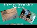 How to iron Saree