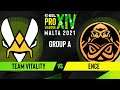 CS:GO - Team Vitality vs. ENCE [Mirage] Map 1 - ESL Pro League Season 14 - Group A