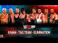 WWE 2K20 8 Man Elimination Tag Match Gameplay feat. Rey Mysterio & more.