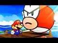 Paper Mario Sticker Star - Walkthrough Part 14 No Commentary Gameplay - Big Cheep Cheep Fight