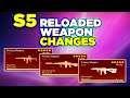 Huge Weapon Changes with Season 5 Reloaded Stoner & Krig 6 nerfed + Many others by P4wnyhof