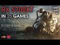 RX 5700XT + RYZEN 5 3600 Test in 25 Games! | 1080P, 1440P and 4K Gameplays