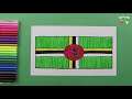 How to draw the National Flag of Dominica