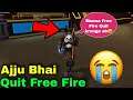 @TotalGaming093 Quit free fire😭 | Ajju bhai ne free fire chor diya😱 #shorts #freefire #ajjubhai
