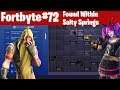 Fortnite Fortbyte #72 Found Within Salty Springs Challenge