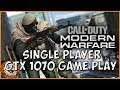 Call of Duty Modern Warfare Single Player First Mission GTX 1070 PC Game Play