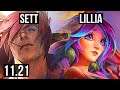 SETT vs LILLIA (TOP) | 5/4/18, 300+ games | BR Master | v11.21
