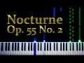 Chopin - Nocturne Op. 55 No. 2 - Piano Tutorial