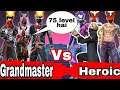 Grandmaster Vs Heroic, only rush gameplay,op means op,odia free fire.