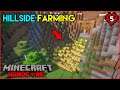 Hillside Farming | Minecraft Hardcore In Telugu | Episode - 05 | THE COSMIC BOY