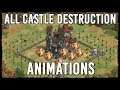 AoE2 DE: All Unique Castle Destruction Animations