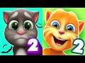 Talking Ginger 2 vs My Talking Tom 2 - Funny Video Cat | Gameplay Android,iOS