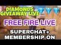 DIAMONDS GIVEAWAY LIVE FREE FIRE || LIVE TEAM CODES GAMEPLAY
