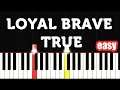 EASY Christina Aguilera - Loyal Brave True (From Mulan 2020) Piano Tutorial