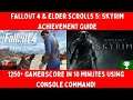 Get 1250+GS in 10 Minutes! Fallout 4 & Elder Scrolls 5 (Game Pass PC Console Commands)