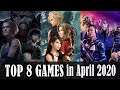 Top 8 Game Releases in April 2020