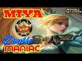 Miya Gameplay | Double Maniac | Mlbb | Mobile Legends: Bang Bang