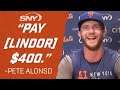 Pete Alonso talks Lindor extension and the return of the black jerseys | New York Mets  | SNY