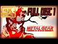 METAL GEAR SOLID (PC) Gameplay Walkthrough (4K/60FPS) FULL DISC 1