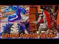 Custom S.H.Monsterarts Neon Godzilla 2021 & 3D printed ￼Tiamat - Custom mechagodzilla 2021 12inch.
