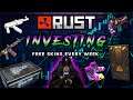Rust Skins Investing: Neon Stone Storage, Comics AR, Control Room Door Rainbow Pony Boots Bombing LR