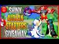 🔴 LIVE Shiny Alolan Starters + Master Ball Giveaway | Pokémon Sword & Shield
