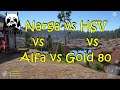 Russian Fishing 4 Beluga Narga vs Caliber HSV vs Alfa 8000 vs Gold 80s