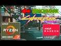Cyberpunk 2077 - AMD Ryzen 7 4700U - Radeon Vega 7 - Open World Benchmark Gameplay